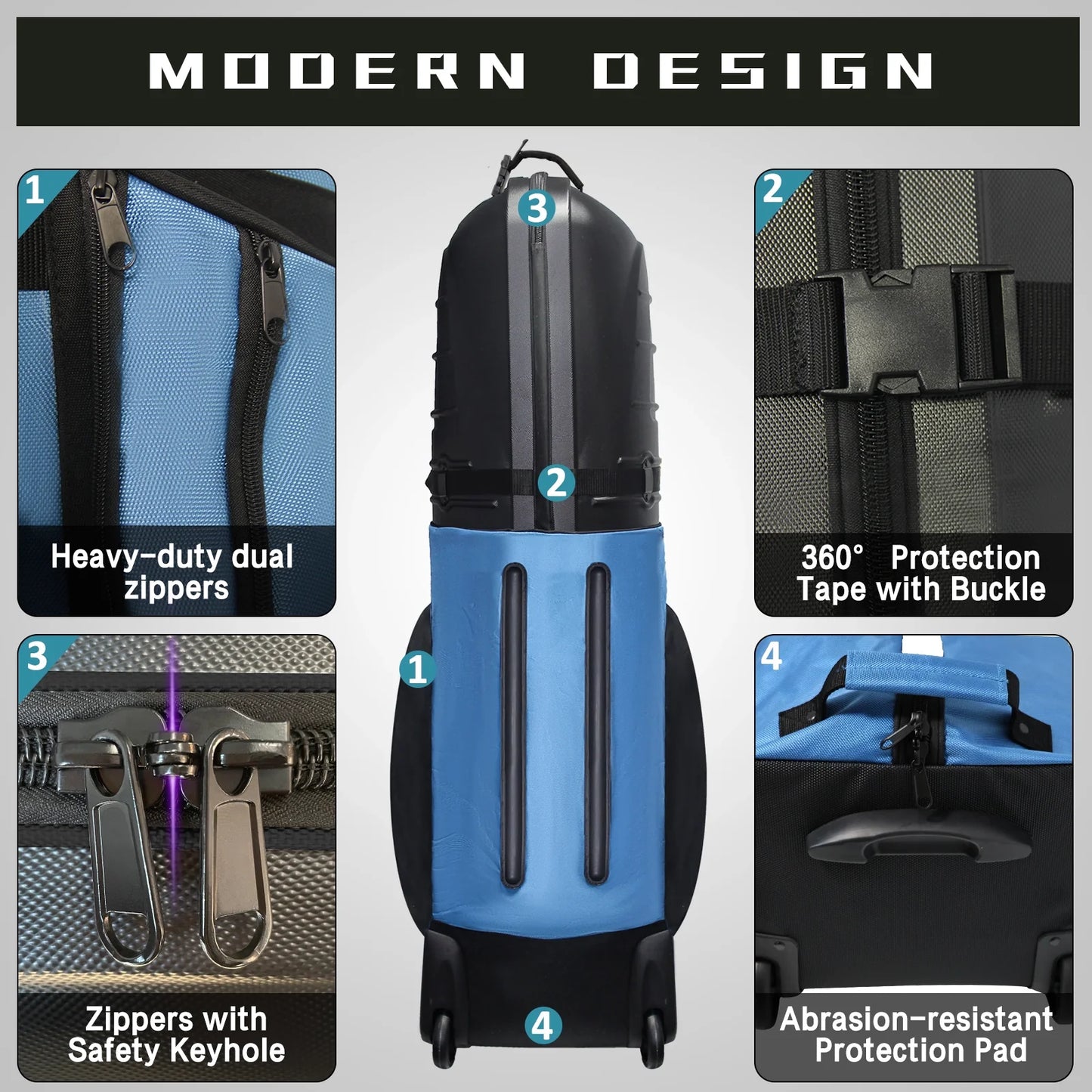 Yamato golf case silicone gasket seal - Rainproof protection for air travel