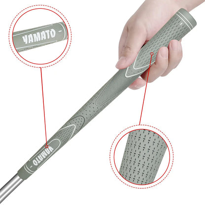 Yamato youth golf grips installed on golf club with head close-up