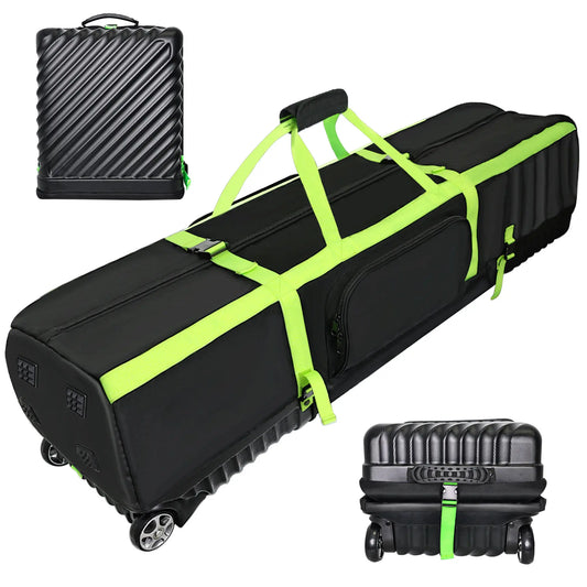 Yamato foldable hard shell golf travel case - TSA approved airline protection for golf clubs