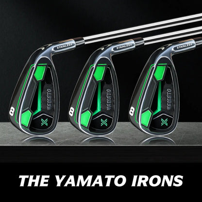 Close-up of Yamato Golf Iron Club Face Design