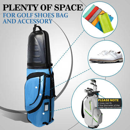 Yamato golf travel bag fully loaded - Holds 14 clubs, 2 pairs shoes, and accessories in main compartment