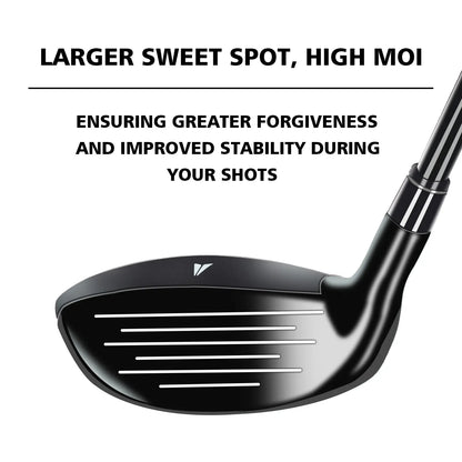 Precision CNC-milled face of the Yamato hybrid club for enhanced spin control