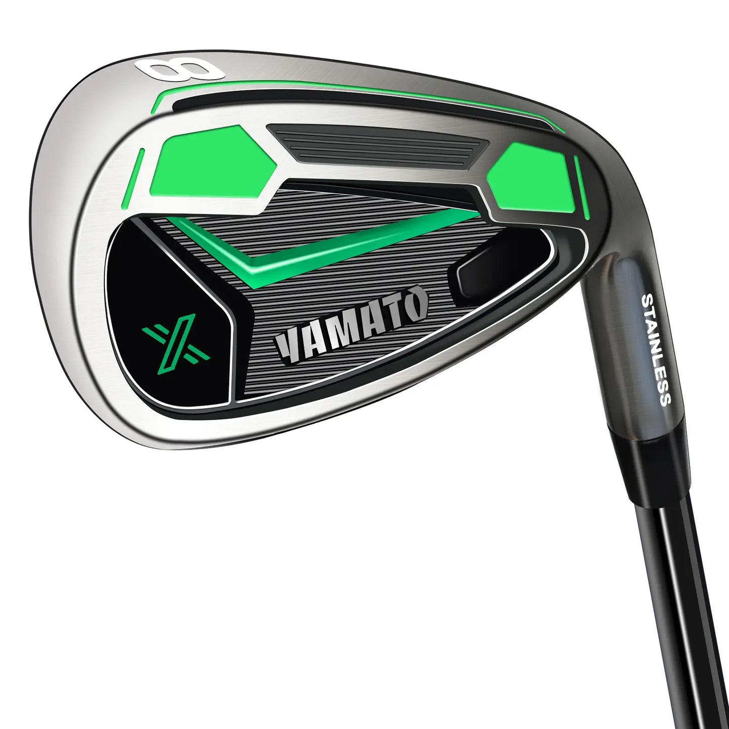 Yamato Carbon Steel 8 Iron Golf Club – Front View