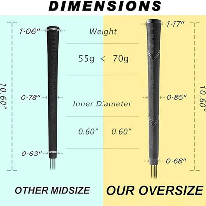 Before and After Comparison of Golf Grip Upgrade with Yamato Jumbo Grip