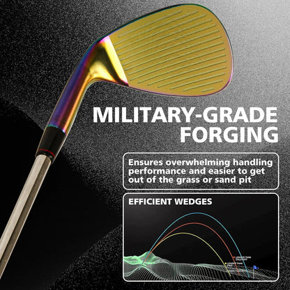 Precision Forged Rainbow Golf Wedge – Durable & Balanced