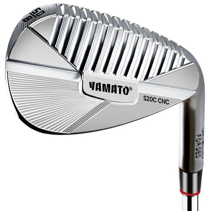 Yamato 50° forged golf wedge with full face grooves and CNC-milled face