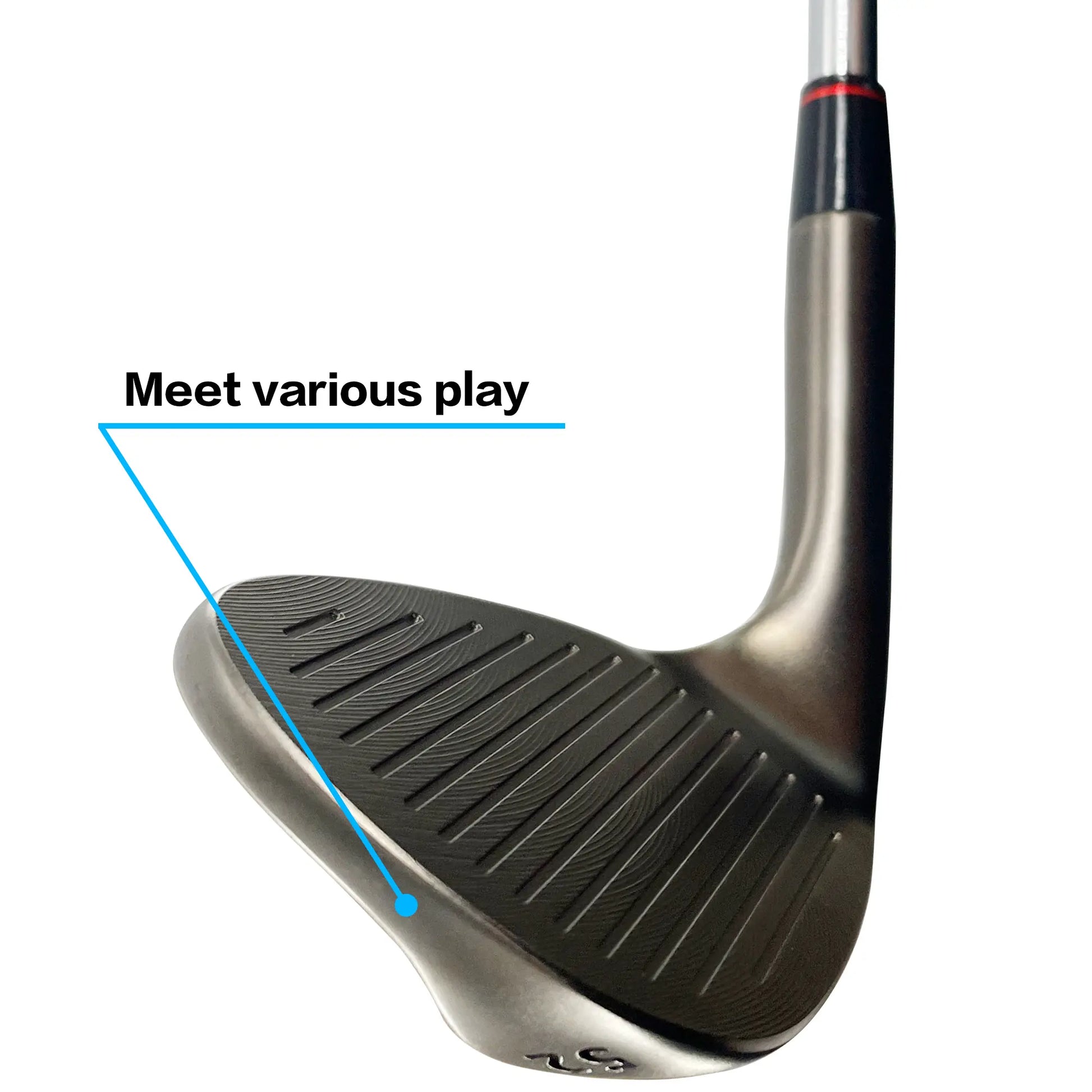 Side perspective of Yamato forged wedge set highlighting bounce and contour