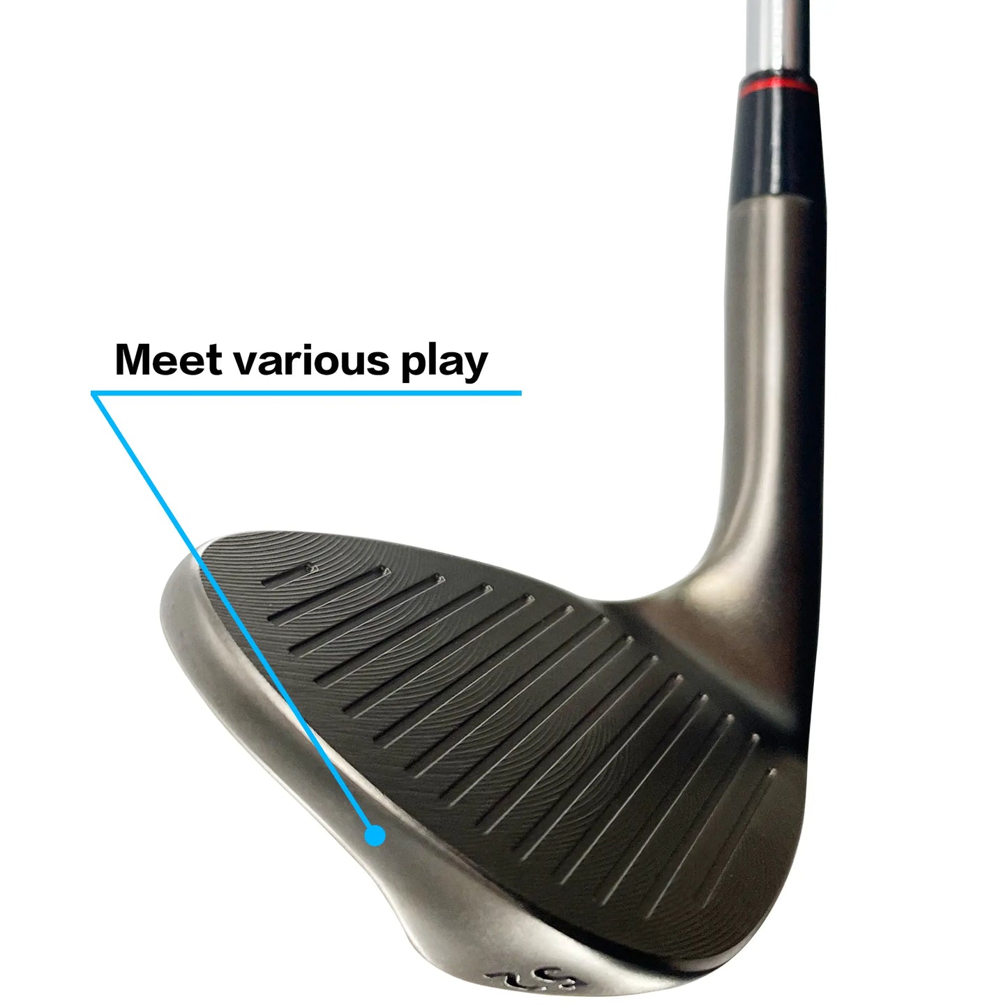 Side perspective of Yamato forged wedge set highlighting bounce and contour